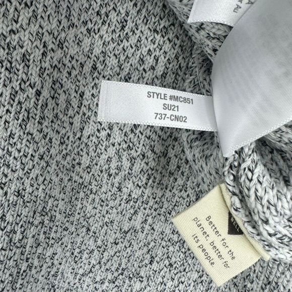 MADEWELL Broadway Crewneck Cardigan Sweater In Grey Size XS NWT - Picture 11 of 11